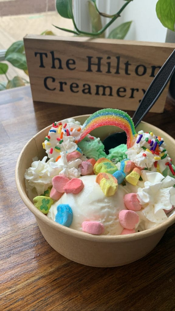 Rainbow Ice Cream Creation