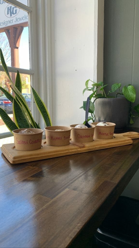 Windowsill with a Gallery of Ice Cream Choices!